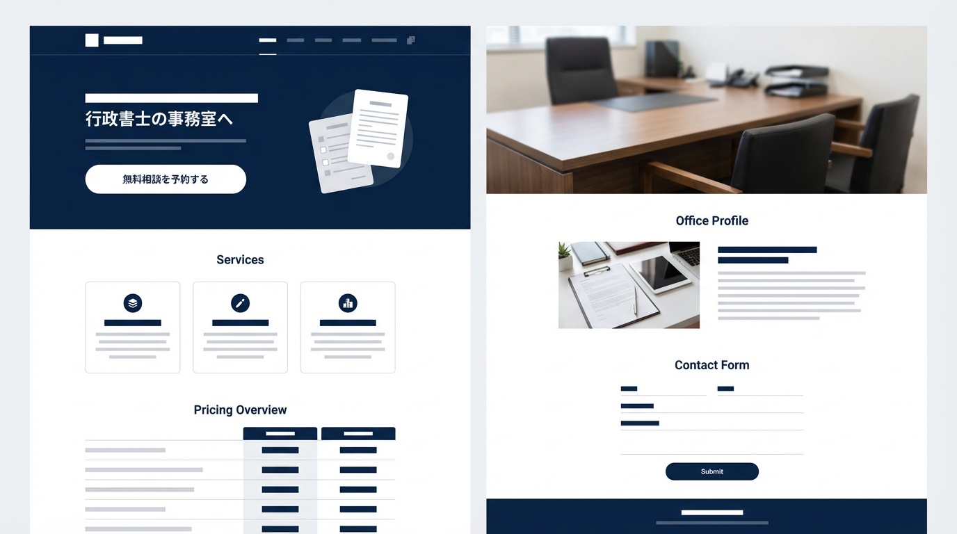 事務所D - 相続手続き特化のLP制作事例